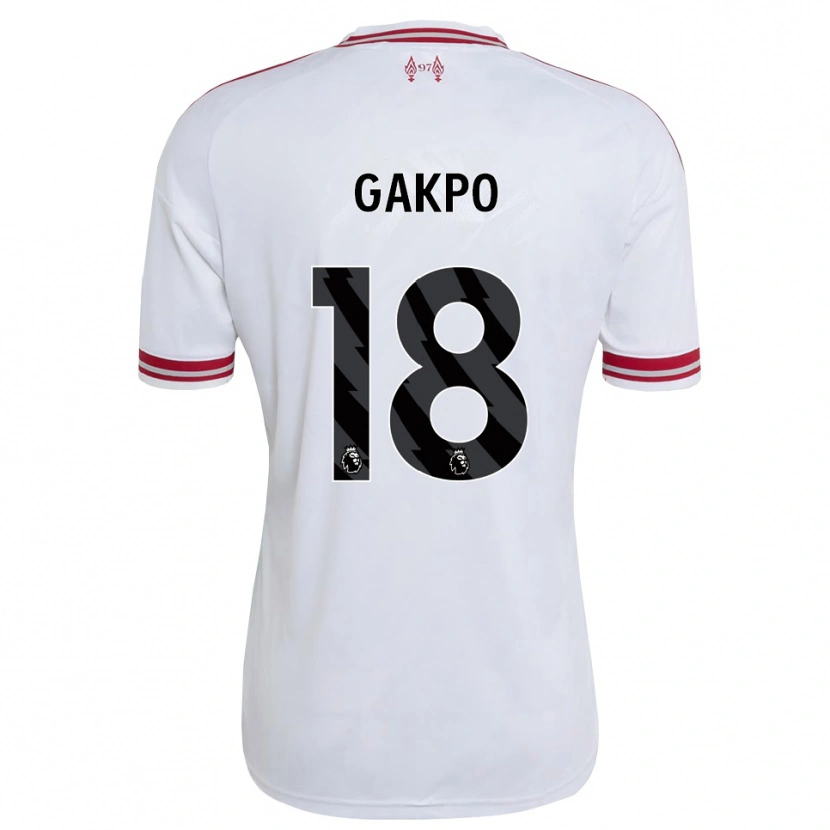 Danxen Herren Cody Gakpo #18 Rot Weiß Auswärtstrikot Trikot 2026/27 T-Shirt Schweiz