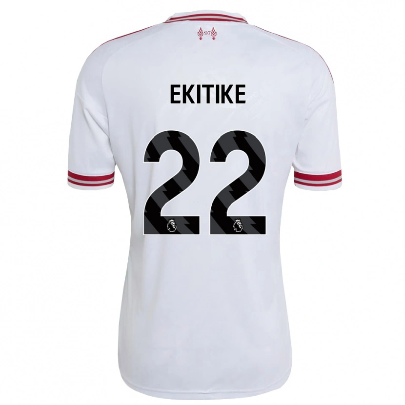 Danxen Herren Hugo Ekitiké #22 Rot Weiß Auswärtstrikot Trikot 2026/27 T-Shirt Schweiz
