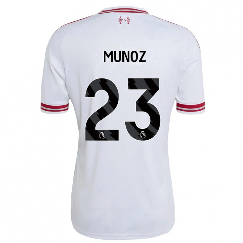 Danxen Herren Víctor Muñoz #23 Rot Weiß Auswärtstrikot Trikot 2026/27 T-Shirt Schweiz