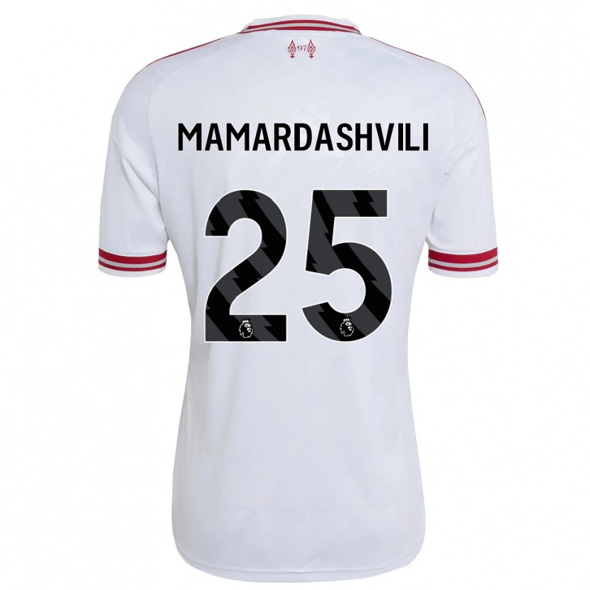 Danxen Herren Giorgi Mamardashvili #25 Rot Weiß Auswärtstrikot Trikot 2026/27 T-Shirt Schweiz