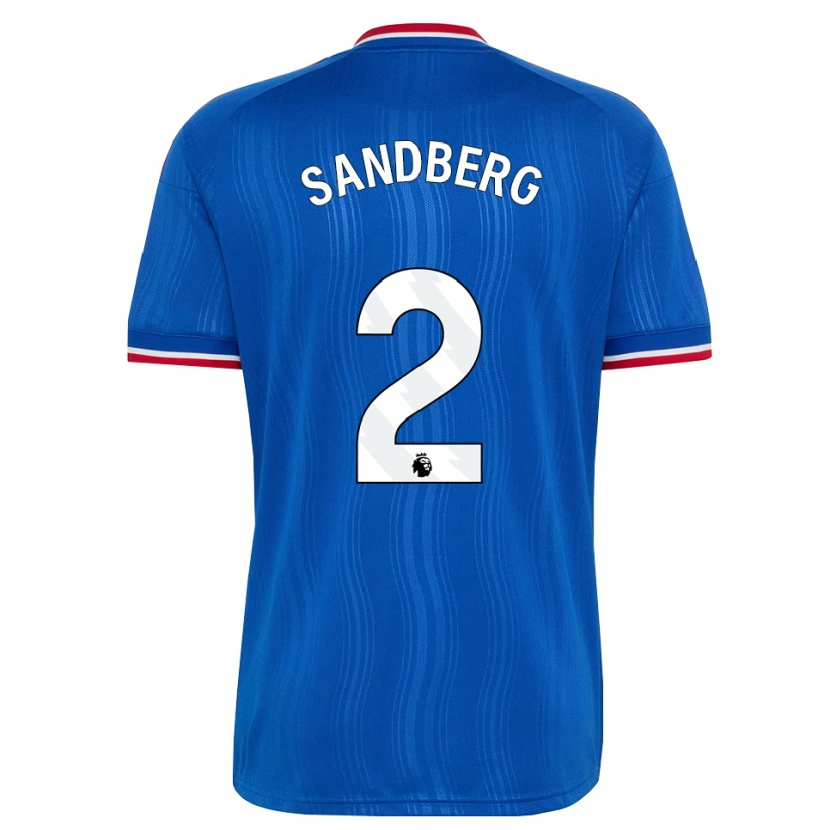 Danxen Herren Anna Sandberg #2 Blau Weiß Rot Auswärtstrikot Trikot 2026/27 T-Shirt Schweiz