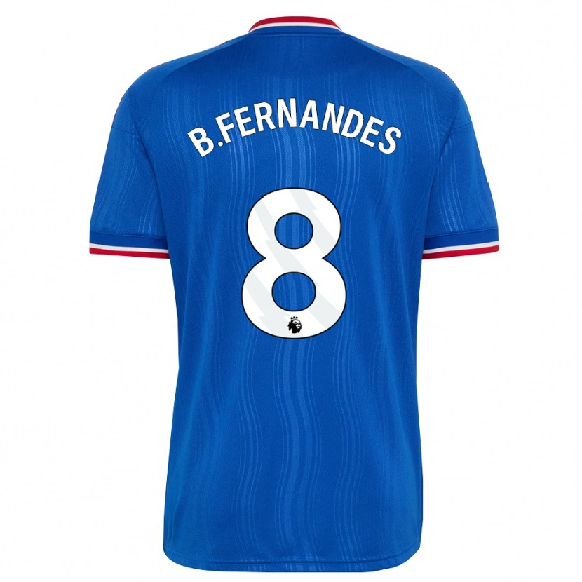 Danxen Herren Bruno Fernandes #8 Blau Weiß Rot Auswärtstrikot Trikot 2026/27 T-Shirt Schweiz