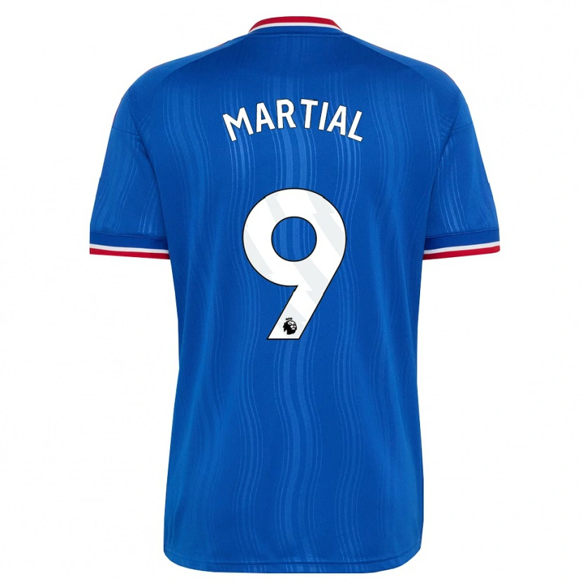 Danxen Herren Anthony Martial #9 Blau Weiß Rot Auswärtstrikot Trikot 2026/27 T-Shirt Schweiz