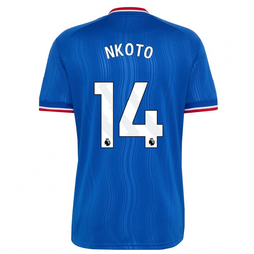 Danxen Herren Bassirou Nkoto #14 Blau Weiß Rot Auswärtstrikot Trikot 2026/27 T-Shirt Schweiz