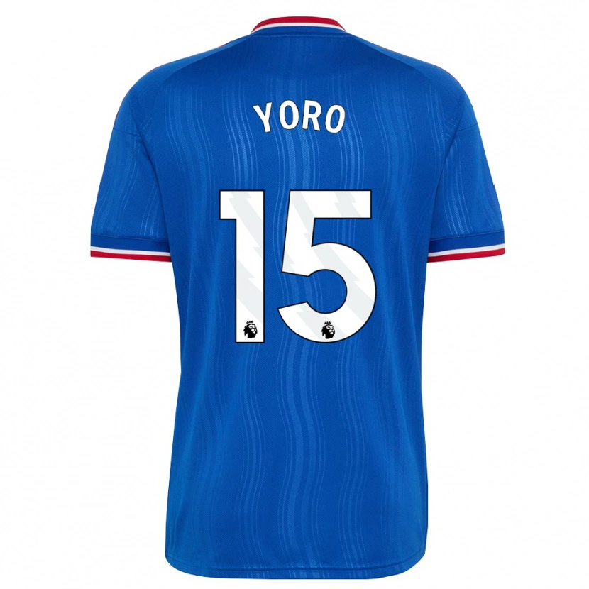Danxen Herren Leny Yoro #15 Blau Weiß Rot Auswärtstrikot Trikot 2026/27 T-Shirt Schweiz