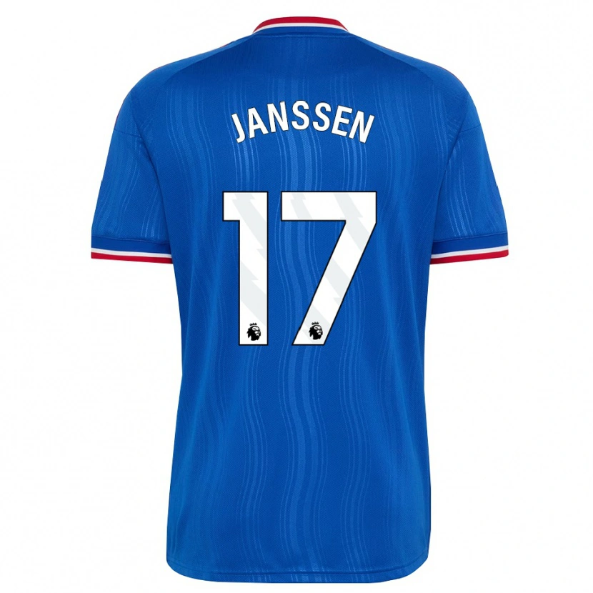 Danxen Herren Dominique Janssen #17 Blau Weiß Rot Auswärtstrikot Trikot 2026/27 T-Shirt Schweiz