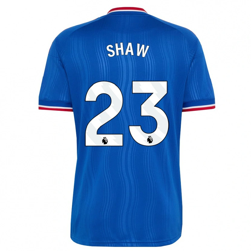 Danxen Herren Luke Shaw #23 Blau Weiß Rot Auswärtstrikot Trikot 2026/27 T-Shirt Schweiz