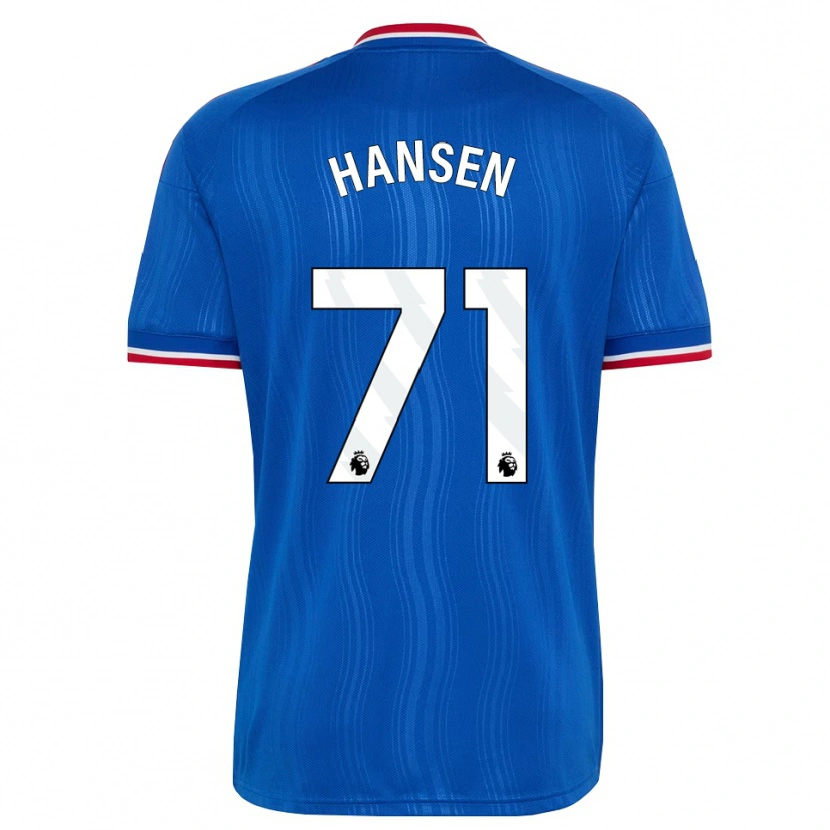 Danxen Herren Isak Hansen-Aaroen #71 Blau Weiß Rot Auswärtstrikot Trikot 2026/27 T-Shirt Schweiz