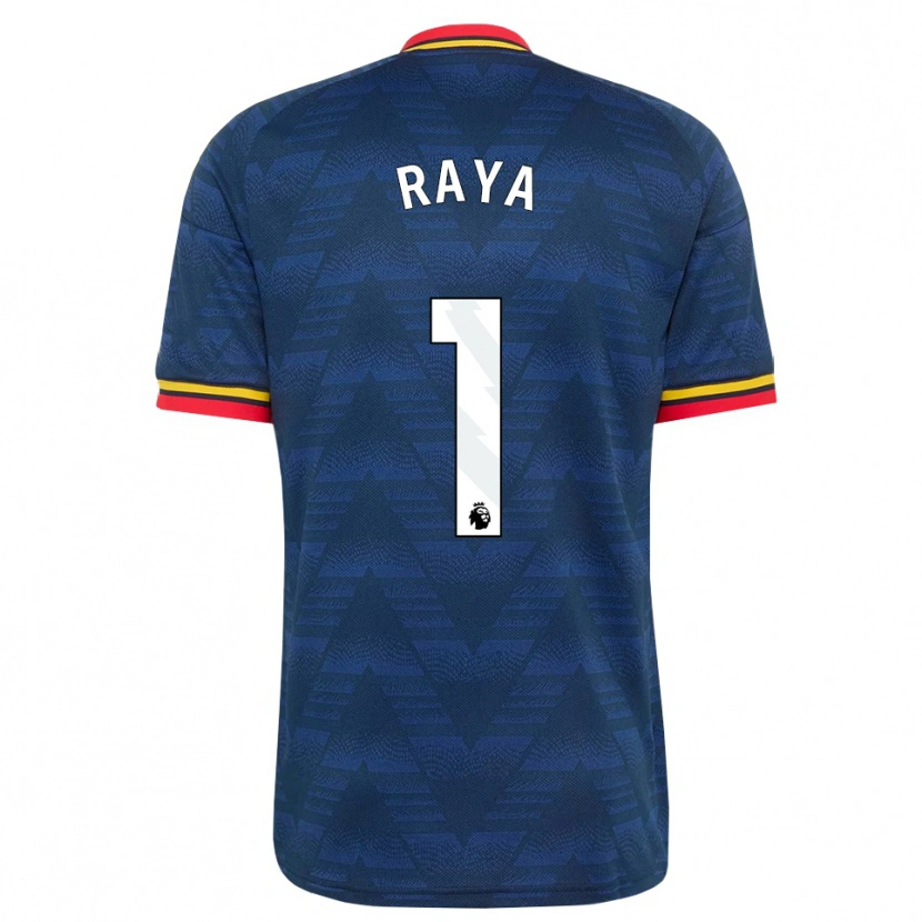 Danxen Herren David Raya #1 Mitternachtsblau Gelb Rot Auswärtstrikot Trikot 2026/27 T-Shirt Schweiz