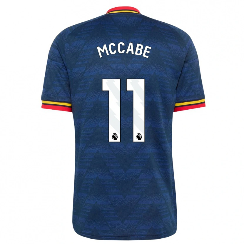 Danxen Herren Katie Mccabe #11 Mitternachtsblau Gelb Rot Auswärtstrikot Trikot 2026/27 T-Shirt Schweiz
