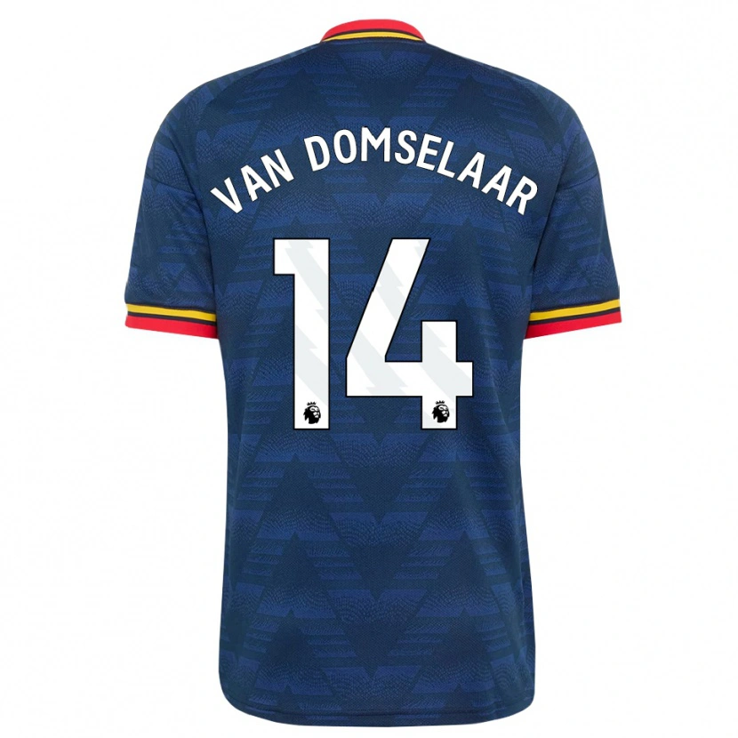 Danxen Herren Daphne Van Domselaar #14 Mitternachtsblau Gelb Rot Auswärtstrikot Trikot 2026/27 T-Shirt Schweiz