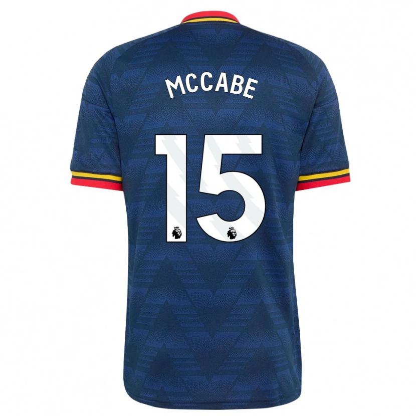 Danxen Herren Katie Mccabe #15 Mitternachtsblau Gelb Rot Auswärtstrikot Trikot 2026/27 T-Shirt Schweiz