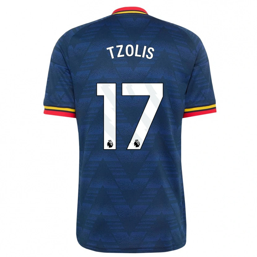 Danxen Herren Christos Tzolis #17 Mitternachtsblau Gelb Rot Auswärtstrikot Trikot 2026/27 T-Shirt Schweiz