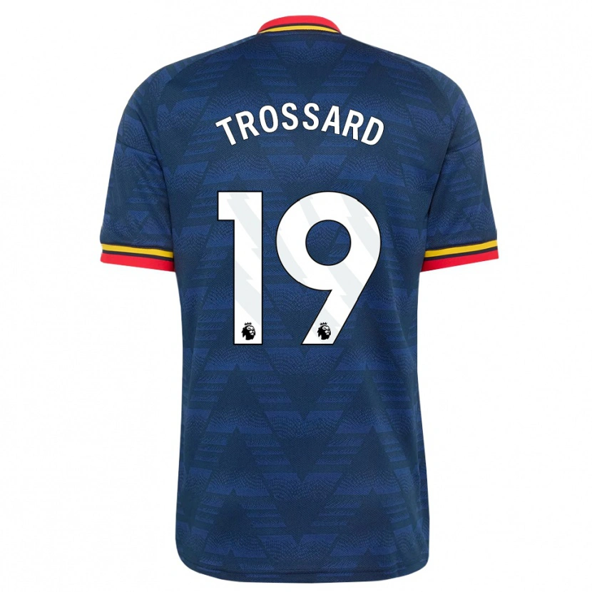 Danxen Herren Leandro Trossard #19 Mitternachtsblau Gelb Rot Auswärtstrikot Trikot 2026/27 T-Shirt Schweiz