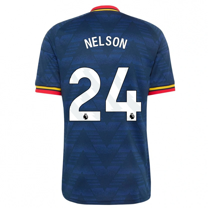 Danxen Herren Reiss Nelson #24 Mitternachtsblau Gelb Rot Auswärtstrikot Trikot 2026/27 T-Shirt Schweiz
