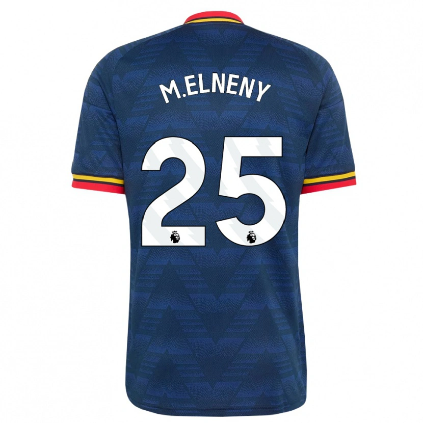 Danxen Herren Mohamed Elneny #25 Mitternachtsblau Gelb Rot Auswärtstrikot Trikot 2026/27 T-Shirt Schweiz
