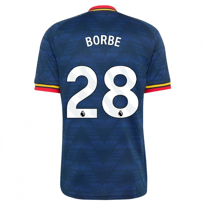 Danxen Herren Anneke Borbe #28 Mitternachtsblau Gelb Rot Auswärtstrikot Trikot 2026/27 T-Shirt Schweiz