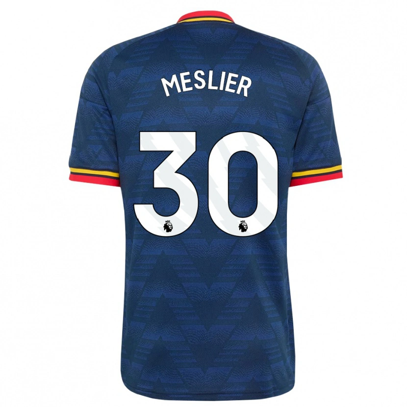 Danxen Herren Illan Meslier #30 Mitternachtsblau Gelb Rot Auswärtstrikot Trikot 2026/27 T-Shirt Schweiz
