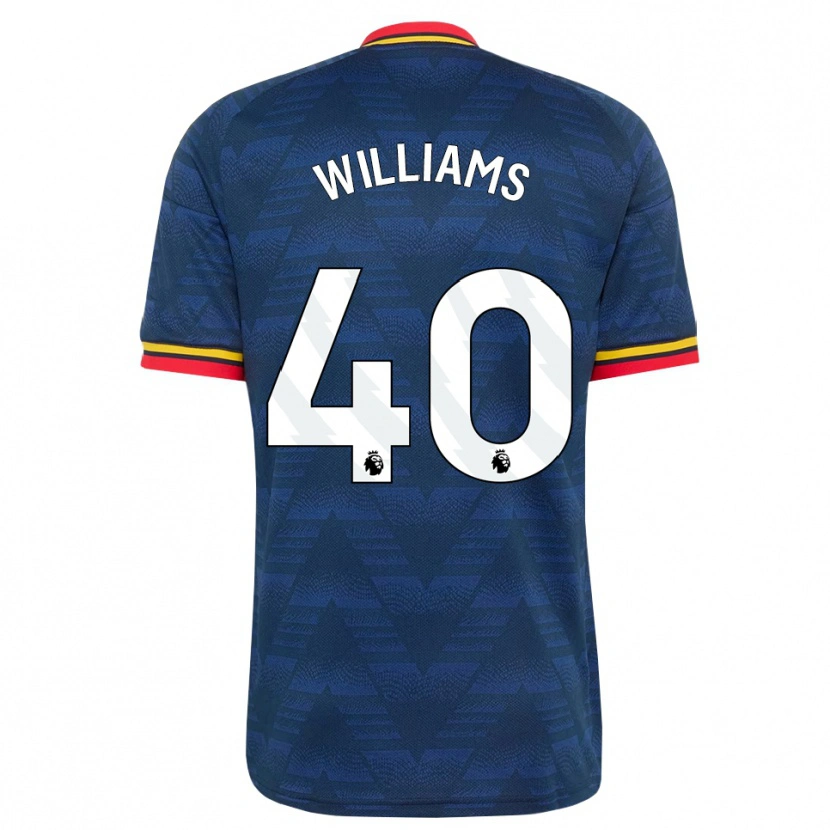 Danxen Herren Naomi Williams #40 Mitternachtsblau Gelb Rot Auswärtstrikot Trikot 2026/27 T-Shirt Schweiz
