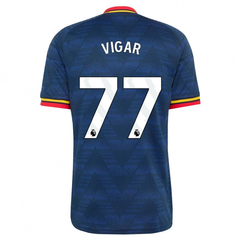 Danxen Herren Billy Vigar #77 Mitternachtsblau Gelb Rot Auswärtstrikot Trikot 2026/27 T-Shirt Schweiz