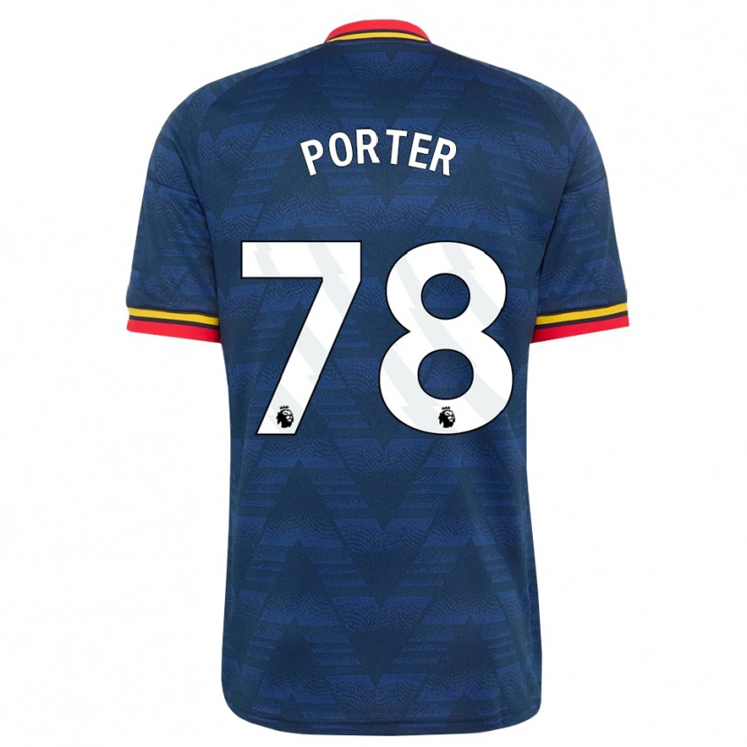 Danxen Herren Jack Porter #78 Mitternachtsblau Gelb Rot Auswärtstrikot Trikot 2026/27 T-Shirt Schweiz