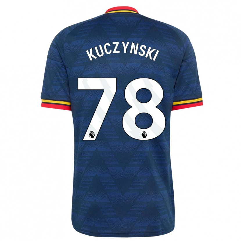 Danxen Herren Max Kuczynski #78 Mitternachtsblau Gelb Rot Auswärtstrikot Trikot 2026/27 T-Shirt Schweiz