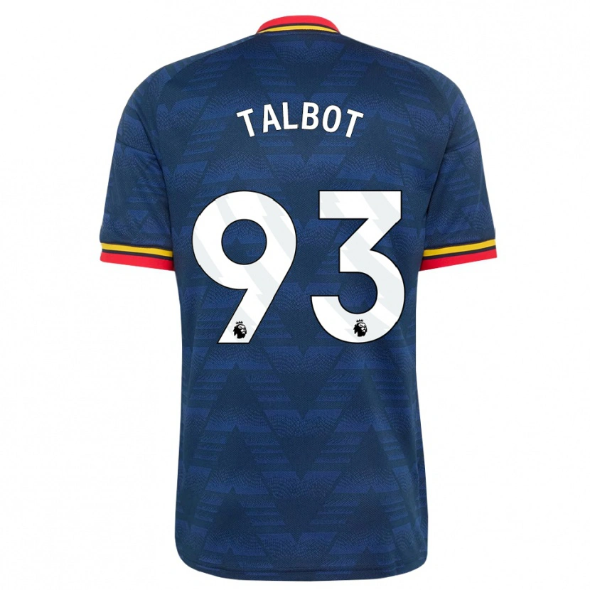 Danxen Herren Jack Talbot #93 Mitternachtsblau Gelb Rot Auswärtstrikot Trikot 2026/27 T-Shirt Schweiz