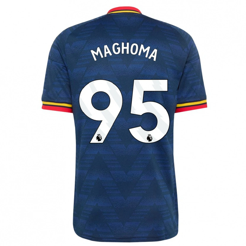 Danxen Herren Jaden Maghoma #95 Mitternachtsblau Gelb Rot Auswärtstrikot Trikot 2026/27 T-Shirt Schweiz