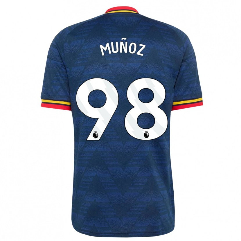 Danxen Herren Luis Muñoz #98 Mitternachtsblau Gelb Rot Auswärtstrikot Trikot 2026/27 T-Shirt Schweiz