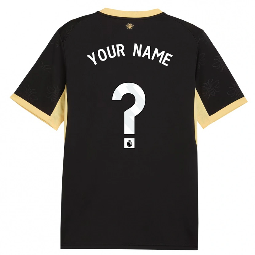 Danxen Herren Ihren Namen #0 Schwarz Gelb Auswärtstrikot Trikot 2026/27 T-Shirt Schweiz
