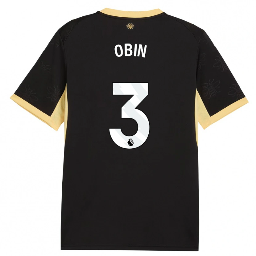 Danxen Herren Yohann Obin #3 Schwarz Gelb Auswärtstrikot Trikot 2026/27 T-Shirt Schweiz