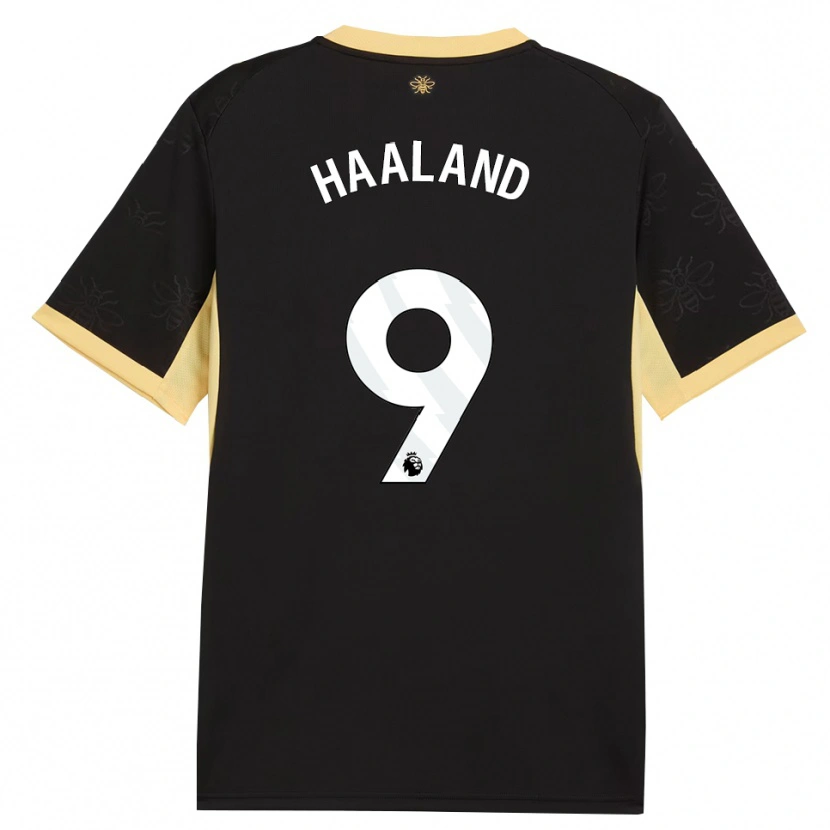 Danxen Herren Erling Haaland #9 Schwarz Gelb Auswärtstrikot Trikot 2026/27 T-Shirt Schweiz