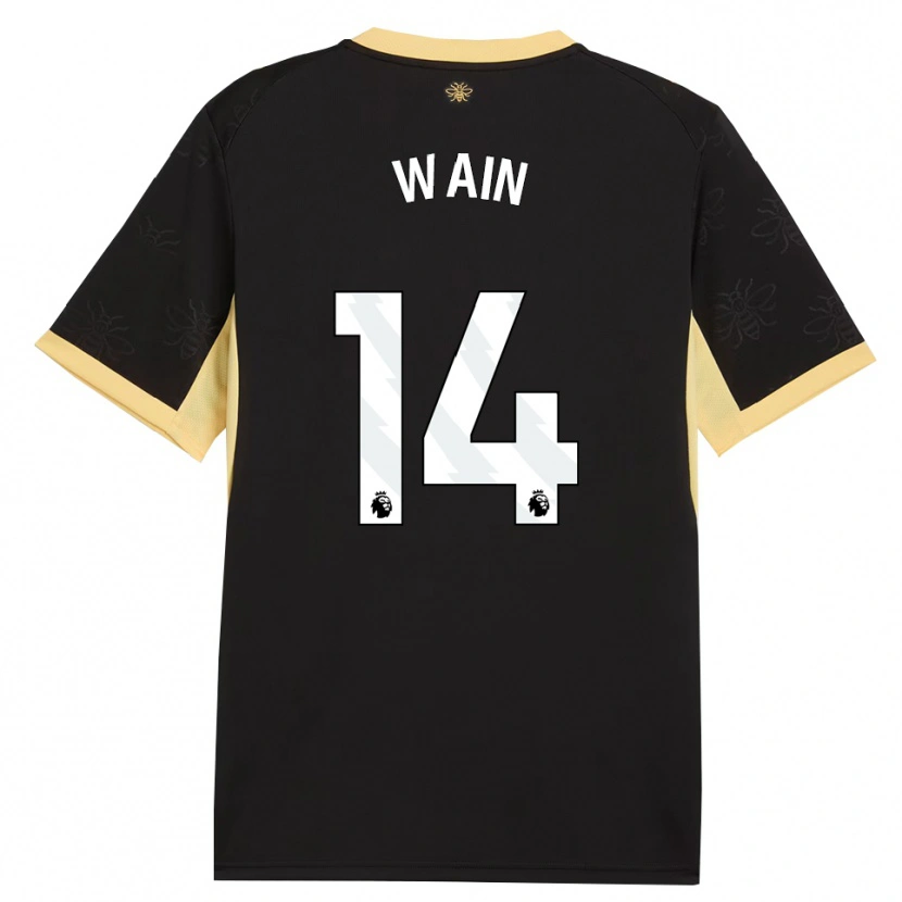 Danxen Herren Jake Wain #14 Schwarz Gelb Auswärtstrikot Trikot 2026/27 T-Shirt Schweiz