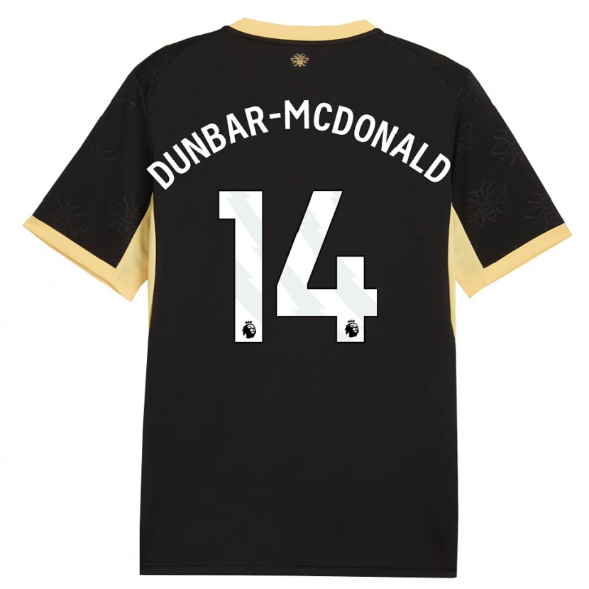 Danxen Herren Christian Dunbar-Mcdonald #14 Schwarz Gelb Auswärtstrikot Trikot 2026/27 T-Shirt Schweiz