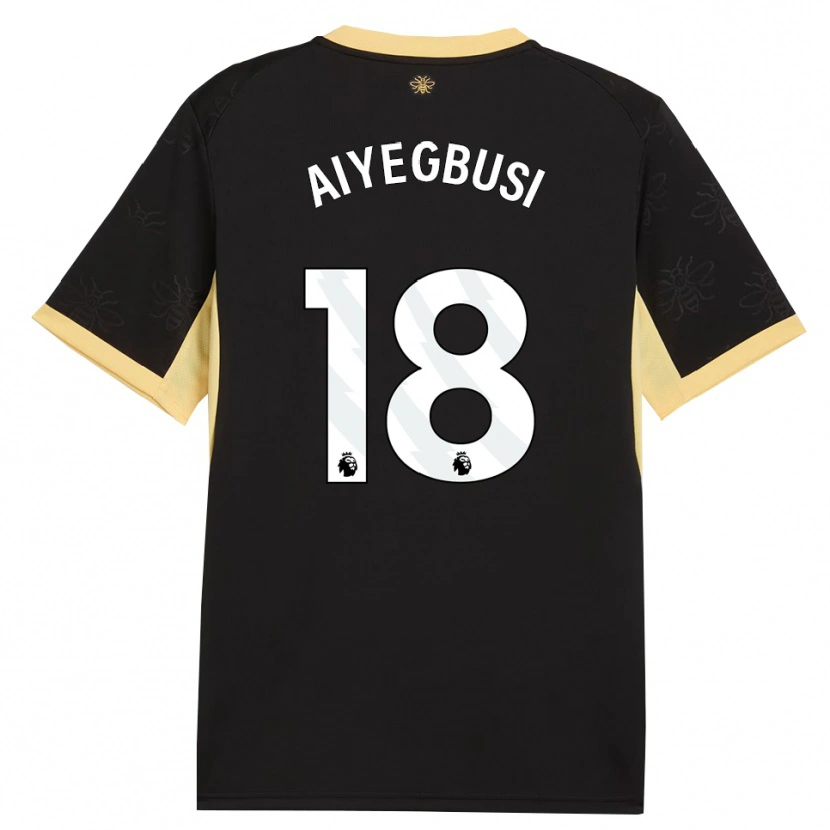 Danxen Herren Tirenioluwa Aiyegbusi #18 Schwarz Gelb Auswärtstrikot Trikot 2026/27 T-Shirt Schweiz