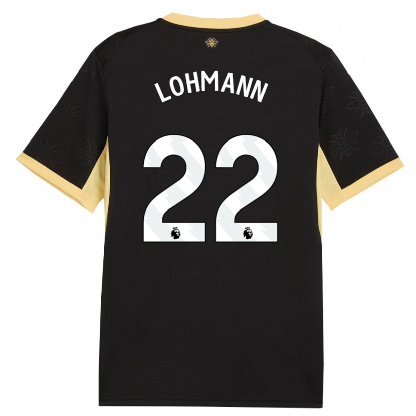 Danxen Herren Sydney Lohmann #22 Schwarz Gelb Auswärtstrikot Trikot 2026/27 T-Shirt Schweiz