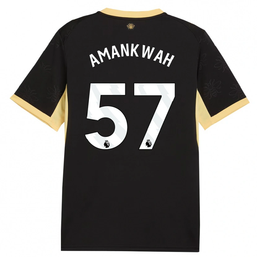 Danxen Herren Yeboah Amankwah #57 Schwarz Gelb Auswärtstrikot Trikot 2026/27 T-Shirt Schweiz