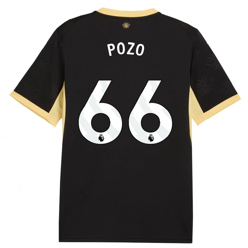 Danxen Herren Iker Pozo #66 Schwarz Gelb Auswärtstrikot Trikot 2026/27 T-Shirt Schweiz