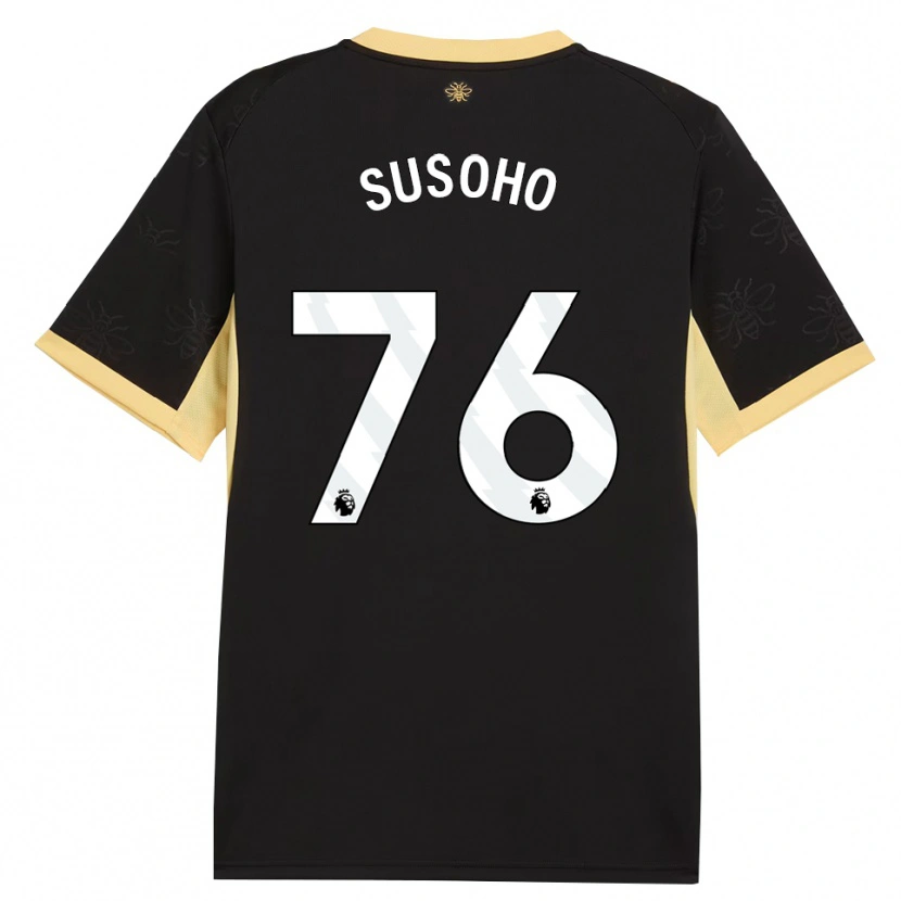 Danxen Herren Mahamadou Susoho #76 Schwarz Gelb Auswärtstrikot Trikot 2026/27 T-Shirt Schweiz