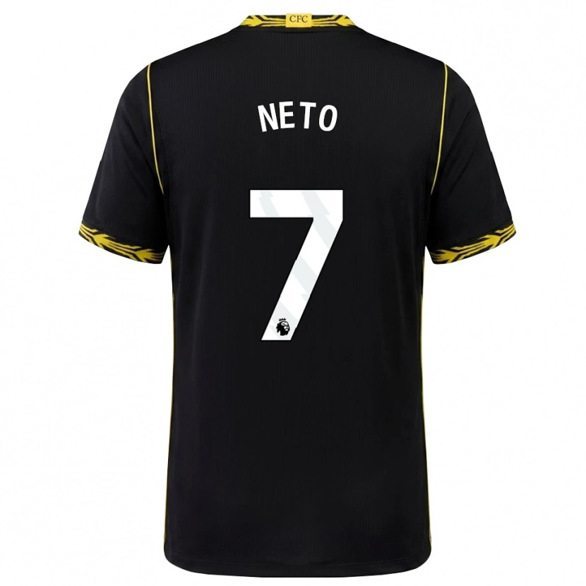 Danxen Herren Pedro Neto #7 Schwarz Gelb Auswärtstrikot Trikot 2026/27 T-Shirt Schweiz