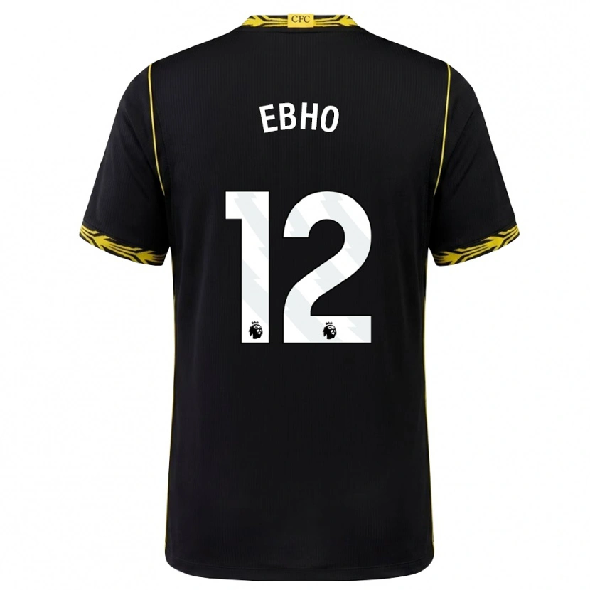 Danxen Herren Riley Ebho #12 Schwarz Gelb Auswärtstrikot Trikot 2026/27 T-Shirt Schweiz