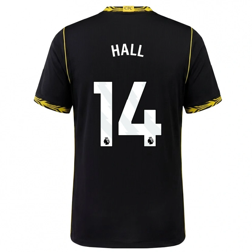 Danxen Herren Jacob Hall #14 Schwarz Gelb Auswärtstrikot Trikot 2026/27 T-Shirt Schweiz