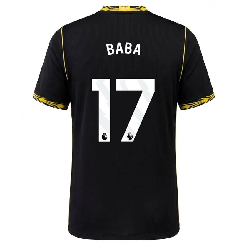 Danxen Herren Abdul-Rahman Baba #17 Schwarz Gelb Auswärtstrikot Trikot 2026/27 T-Shirt Schweiz