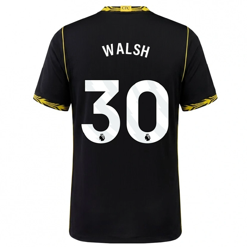 Danxen Herren Keira Walsh #30 Schwarz Gelb Auswärtstrikot Trikot 2026/27 T-Shirt Schweiz