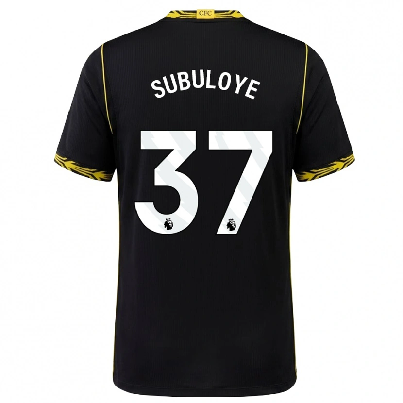 Danxen Herren Olutayo Subuloye #37 Schwarz Gelb Auswärtstrikot Trikot 2026/27 T-Shirt Schweiz