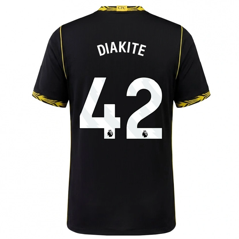Danxen Herren Calvin Diakite #42 Schwarz Gelb Auswärtstrikot Trikot 2026/27 T-Shirt Schweiz