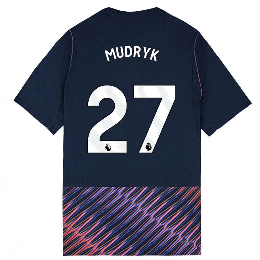Danxen Herren Mykhaylo Mudryk #27 Königlich Blau Weiß Auswärtstrikot Trikot 2026/27 T-Shirt Schweiz