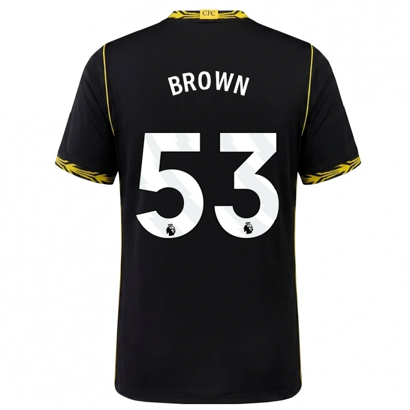Danxen Herren Lola Brown #53 Schwarz Gelb Auswärtstrikot Trikot 2026/27 T-Shirt Schweiz