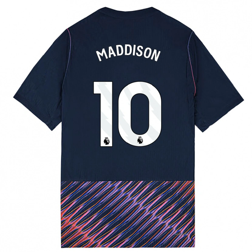 Danxen Herren James Maddison #10 Königlich Blau Weiß Auswärtstrikot Trikot 2026/27 T-Shirt Schweiz