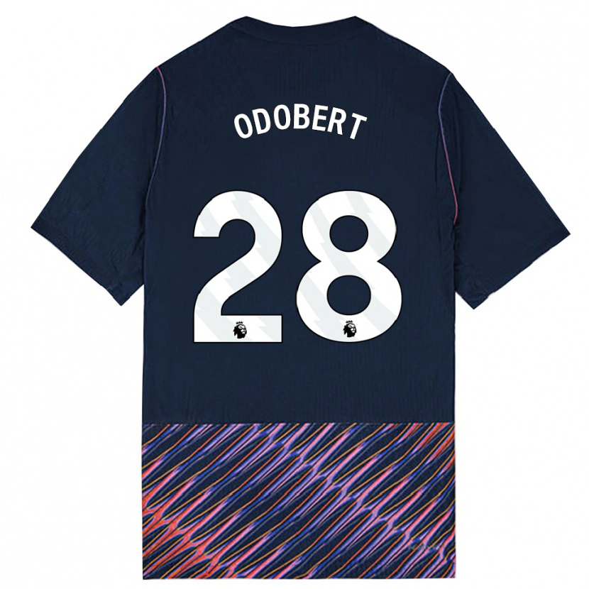 Danxen Herren Wilson Odobert #28 Königlich Blau Weiß Auswärtstrikot Trikot 2026/27 T-Shirt Schweiz